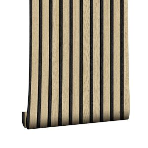 SlatWall, samoljepljiva naljepnica s izgledom prirodnog drva (300 x 45 cm)