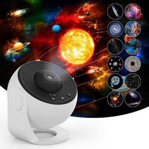 Planetarij, noćni projektor koji prikazuje 12 različitih vrsta galaksija, zviježđa i planeta